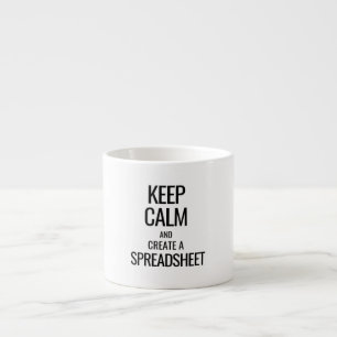 Behålla Lugn och Skapa ett kalkylblad - Excel Espressomugg