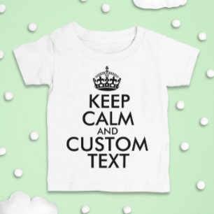 Behålla Lugn och Skapa själv Lägg till text här T-shirt