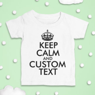 Behålla Lugn och Skapa själv Lägg till text här T-shirt
