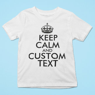 Behålla Lugn och Skapa själv Lägg till text här Tee Shirt