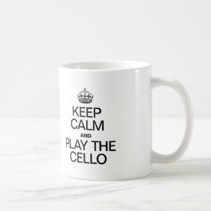 BEHÅLLA LUGN OCH SPELA CELLO KAFFEMUGG