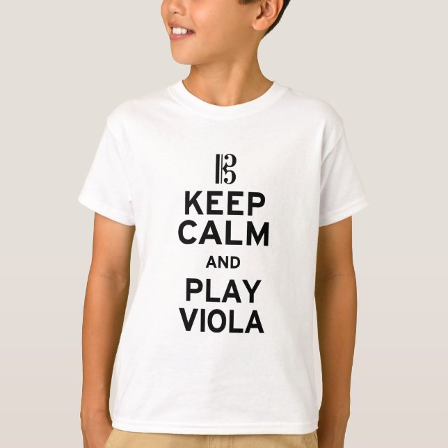 Behålla Lugn och Spela upp Violas Tee (Framsida)