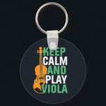 Behålla Lugn och spela Viola Vintage Violist Nyckelring<br><div class="desc">Vintage retro orchestra Music fläkt design för dem som spelar strängmusikinstrument i ett musikband eller en symfoni. Coola klassiskt musikaliskt älskare-handelsgods för violist, violinist, musiker och artist. Perfekt för fiollärare, orkester fläkt och de som kärlek spelar fiol eller bara kärlek musik. Underbar souvenir, julklapp och födelsedagspresent för familjer och vänner....</div>