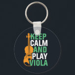 Behålla Lugn och spela Viola Vintage Violist Nyckelring<br><div class="desc">Vintage retro orchestra Music fläkt design för dem som spelar strängmusikinstrument i ett musikband eller en symfoni. Coola klassiskt musikaliskt älskare-handelsgods för violist, violinist, musiker och artist. Perfekt för fiollärare, orkester fläkt och de som kärlek spelar fiol eller bara kärlek musik. Underbar souvenir, julklapp och födelsedagspresent för familjer och vänner....</div>