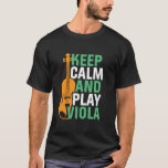 Behålla Lugn och spela Viola Vintage Violist T Shirt<br><div class="desc">Behålla Lugn och Spela Viola Funny Viola Player. Vintage retro orchestra Music fläkt design för dem som spelar strängmusikinstrument i ett musikband eller en symfoni. Coola klassiskt musikaliskt älskare-handelsgods för violist, violinist, musiker och artist. Perfekt för fiollärare, orkester fläkt och de som kärlek spelar fiol eller bara kärlek musik. Underbar...</div>