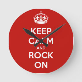 Behålla Lugn och Sten på Rund Klocka