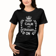 Behålla Lugn och Student på T-Shirt Funny Graduat
