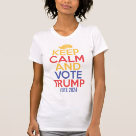 Behålla Lugn och support Trump 2024 Women's TShirt T Shirt
