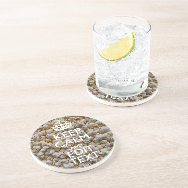 BEHÅLLA LUGN OCH text om popcord Underlägg (Sidan)