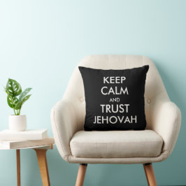Behålla Lugn och Trust Jehovah JW Kudde
