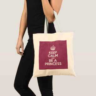 Behålla Lugn och vara prinsessa, Rosa Leather, Kro Tygkasse
