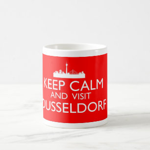 Behålla Lugn och Visit Düsseldorf Mugg