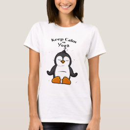 Behålla Lugn och Yoga Penguin T Shirt