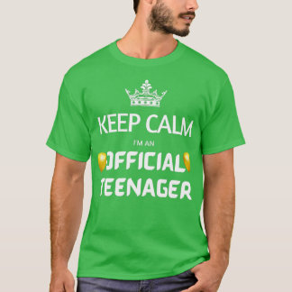 Behålla Lugn Officiell födelsedag nager 13:e under T Shirt