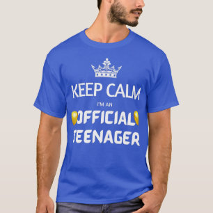 Behålla Lugn Officiell födelsedag nager 13:e under T Shirt