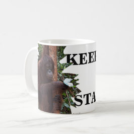 Behålla Lugn Orangutan Wildlife Kaffemugg