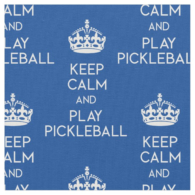 Behålla lugn - pickleball (anpassningsbar storleka tyg (Närbild)
