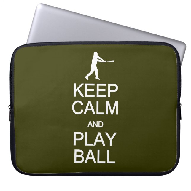 Behålla Lugn & Play Boll anpassningsbar färg Laptop Fodral (Framsidan)