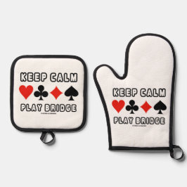 Behålla Lugn Play Bridge Adress Fyra kort Kostym H