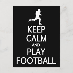 Behålla Lugn & Play Football anpassningsbar färg v Vykort