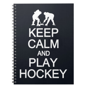 Behålla Lugn & Play Hockey anpassningsbar färg bär Anteckningsbok