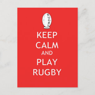 Behålla Lugn & Play Rugby Vykort