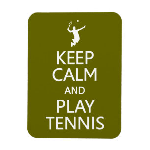 Behålla Lugn & Play Tennis anpassningsbar färg mag Magnet