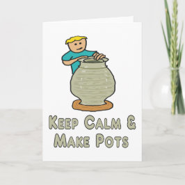 Behålla Lugn Pottery Kort