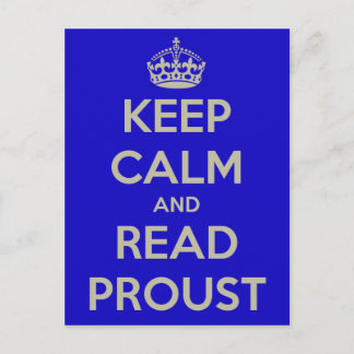 Behålla Lugn Proust-vykort Vykort