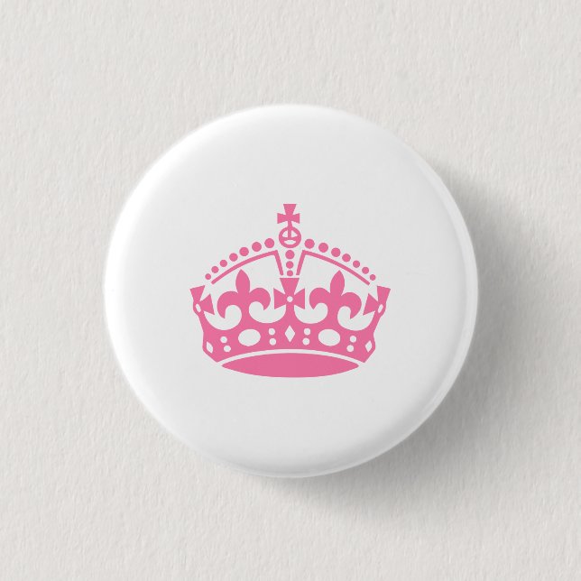 Behålla lugn rosa seger krona knapp (Framsida)