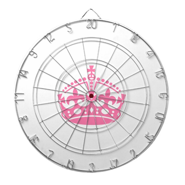 Behålla lugn rosa seger krona piltavla (Framsidan)