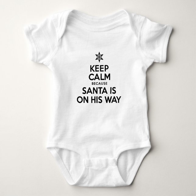 Behålla Lugn Santa Tee (Framsida)