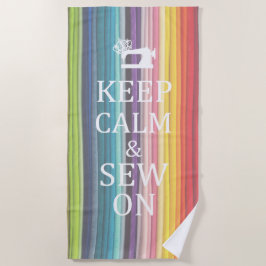 Behålla Lugn Sew on Crafts Rainbow Fabric