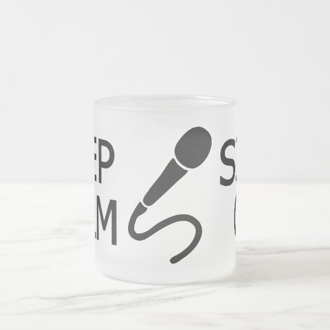 Behålla Lugn & Sjunga vid mugg - välj stil, färg, (Center)