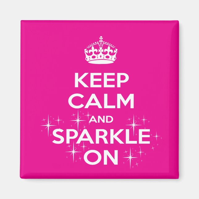 Behålla Lugn Skönhetstävling Magnet (Framsidan)