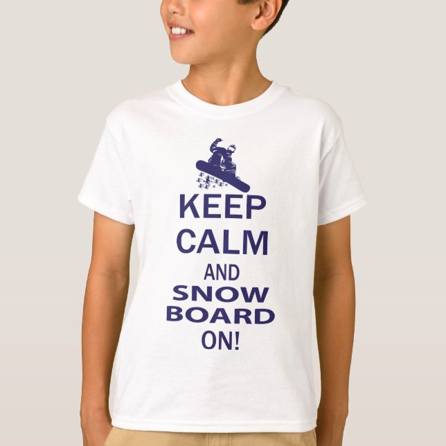 BEHÅLLA-LUGN-SNÖ-BORD PÅ T-SHIRT (Framsida)