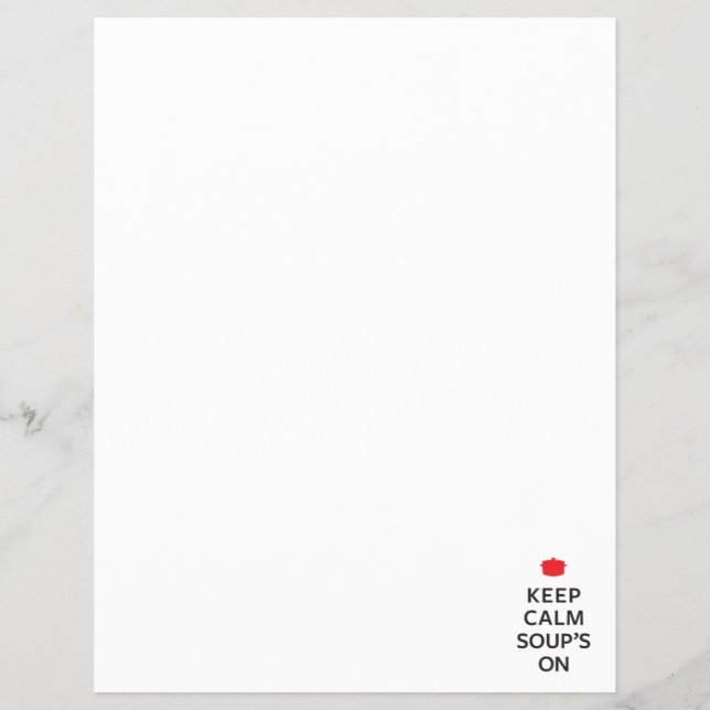 Behålla Lugn Soppa om Reklamblad (Framsidan)