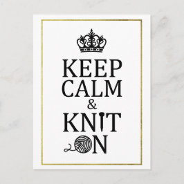 Behålla Lugn Sticka om Faux-fartyg i Gräns vid Gul Vykort