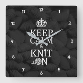 Behålla Lugn Sticka på Mörken för avlastningsrumsd Fyrkantig Klocka