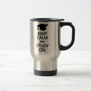 Behålla Lugn & Study On mugg - välj stil, färg