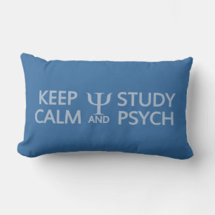 Behålla Lugn & Study Psych anpassningsbar dekorati Lumbarkudde