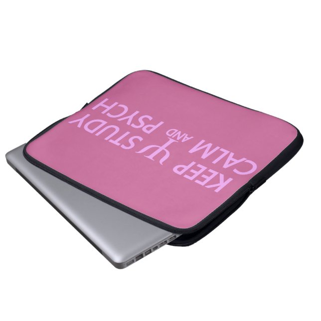 Behålla Lugn & Study Psych anpassningsbar laptop s Sleeve (Framre botten)