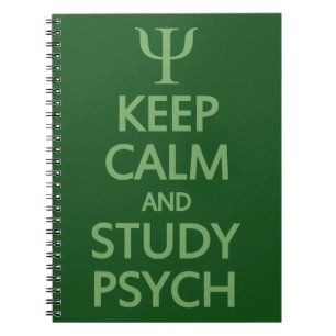 Behålla Lugn & Study Psych anpassningsbar notebook Anteckningsbok