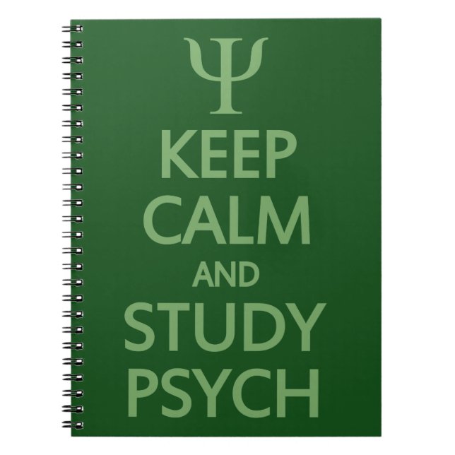 Behålla Lugn & Study Psych anpassningsbar notebook Anteckningsbok (Framsidan)