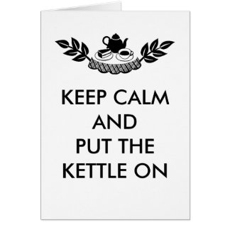 BEHÅLLA LUGN TEA BREAK HÄLSNINGSKORT