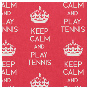 Behålla lugn - tennis (anpassningsbar storlekare tyg