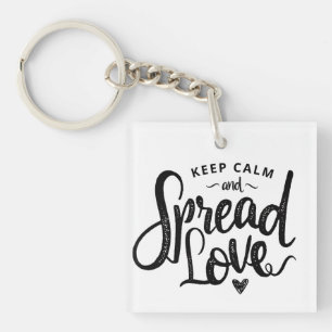 Behålla Lugn Text Art Kärlek Art Inspirationshjärt