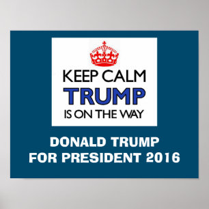 Behålla Lugn TRUMP Poster