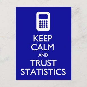 Behålla Lugn Trust Statistik vykort