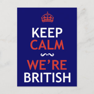 Behålla Lugn Vi är britter Vykort
